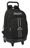Safta Kappa Dark - Mochila Grande con Ruedas, Compacta, Extraíble, Ideal para Niños de Diferentes...
