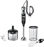 Bosch ErgoMixx - Batidora de mano, potencia750 W, 12+1 velocidades, con accesorios, color negro