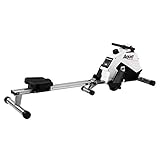 BH Fitness - Aquo R308, Remo plegable, con pantallla LCD, volante inercia 5.5 kg, Blanco