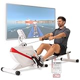 SportPlus Máquina de Remo Fitness para Uso Interior – Incluye Receptor de Ritmo Cardíaco de 5...