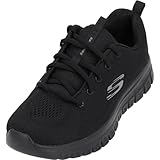 Skechers Graceful Get Connected Regular, Zapatillas Mujer, Black Mesh Trim, 38 EU
