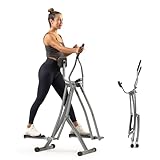 Sunny Health & Fitness Elipticas Fitness casa, Bicicleta elíptica Air Walk de bajo Impacto, Monitor...