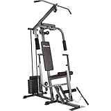 tectake® multiestación musculación, máquina de musculación multifuncional con polea gimnasio...