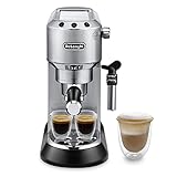 De'Longhi Dedica - Cafetera de Bomba de Acero Inoxidable para Café Molido o Monodosis, Cafetera...