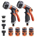 moinkerin Pistola de Riego para Jardín 8 Modos de Riego Ajustables Pistola de Agua para Jardín...