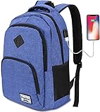 YAMTION Mochilas Escolares Juveniles,Mochila para portátil con Puerto de Carga USB,para Escolar...