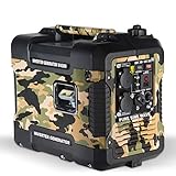 Böhmer-AG W4500i - Grupo Electrógeno a Gasolina Invertido, Silencioso con Adaptadores Enchufes EU...