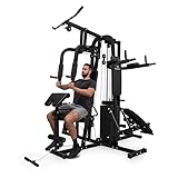 Klarfit Ultimate Gym 9000 Maquina Multifuncion Musculacion con Pesas para Gimnasio en Casa, Barra de...